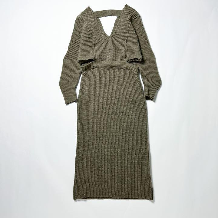◇TAN タン 18AW 変形 デザイン ニット ワンピース TN18AW001 