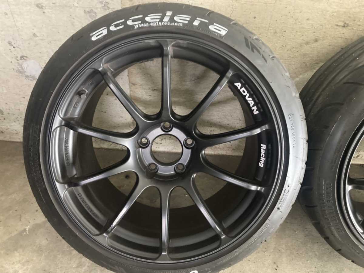 YOKOHAMA ADVAN racing RS3 【美品】114.3 9.5j 18インチ+35(ラジアル 
