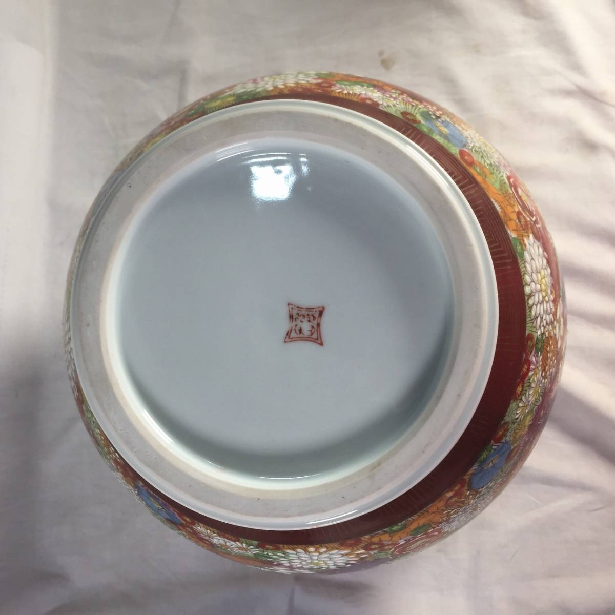 O-575/九谷焼 壺 伝統工芸品 陶器 花器 菊 九谷 日本の陶磁 【公式通販】