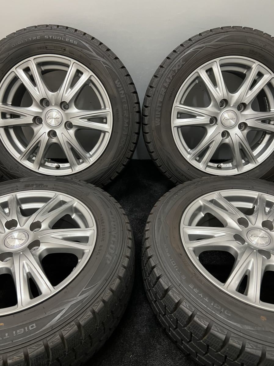 【お買い得，HOT】 185/65R15 DUNLOP/WINTER MAXX WM01 18年 Exceeder 15インチ 6J ＋50 114.3 5H スタッドレス 4本 フリード(スタッドレスタイヤ)｜売買されたオークション情報、yahooの商品情報をアーカイブ公開 - オークファン 5穴