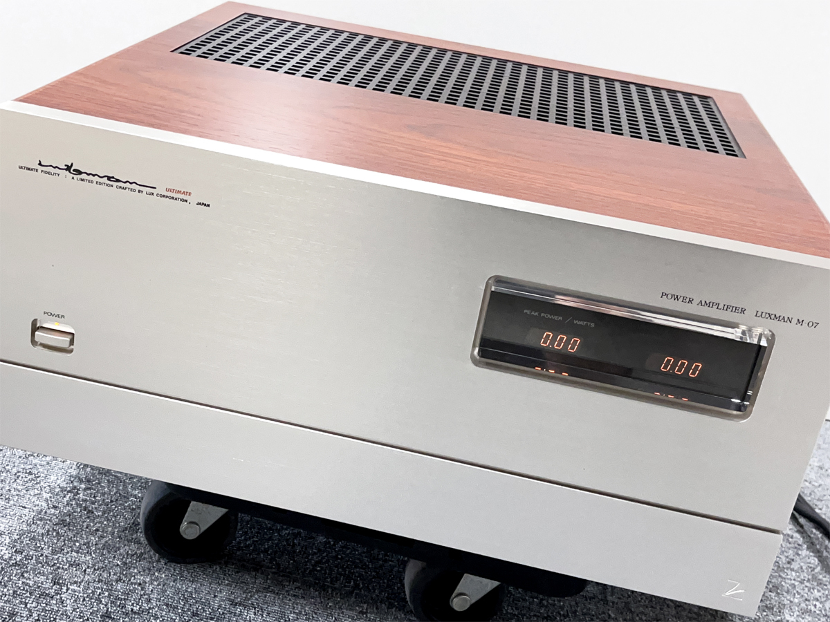 ☆美品☆ LUXMAN M-07 純A級 ステレオ パワーアンプ ラックスマン