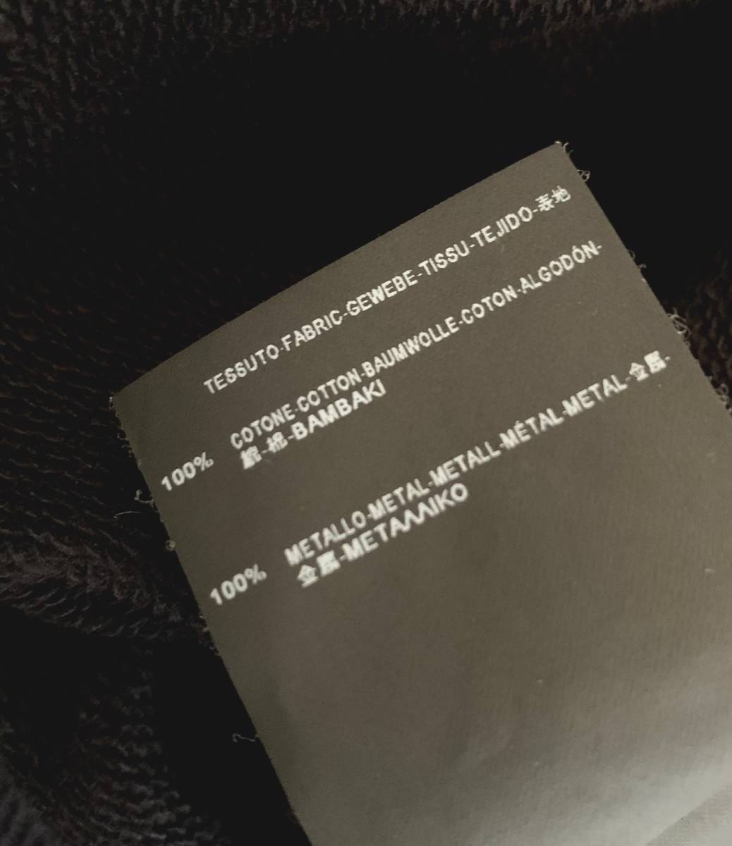 美品 Saint Laurent サンローラン リベット スウェット 黒 YSL SAINT LAURENT ネイビー リップ スーツ