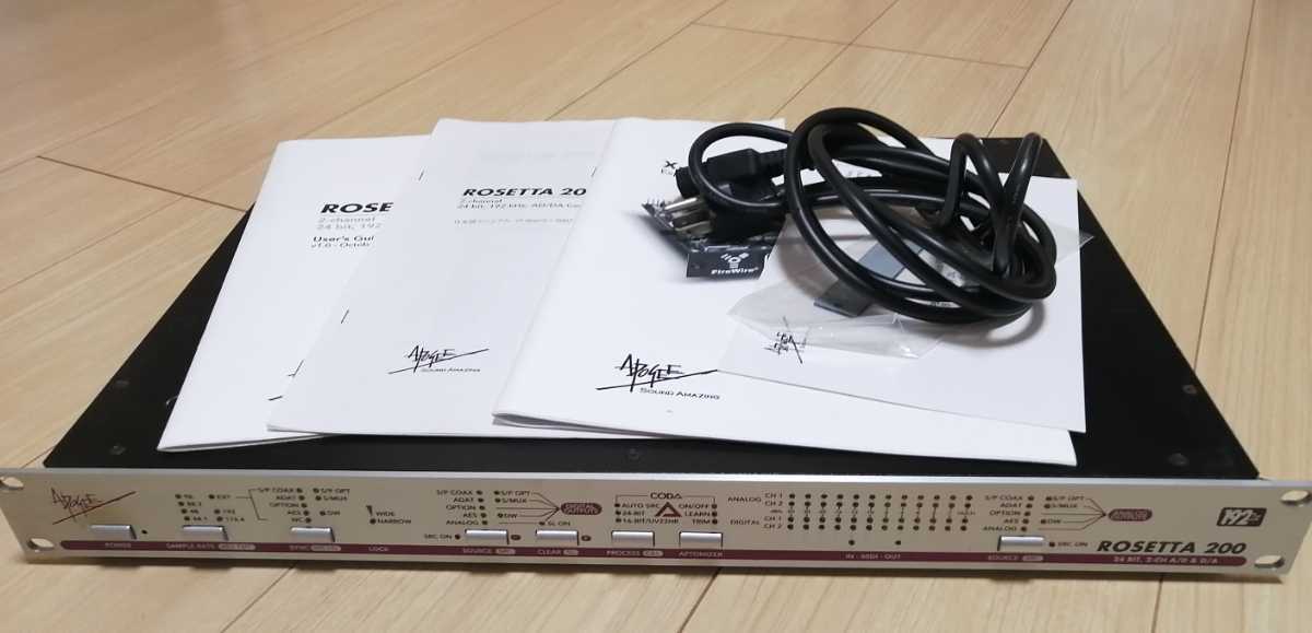 apogee rosetta 200＋firewireカード 2ch オーディオインターフェイス