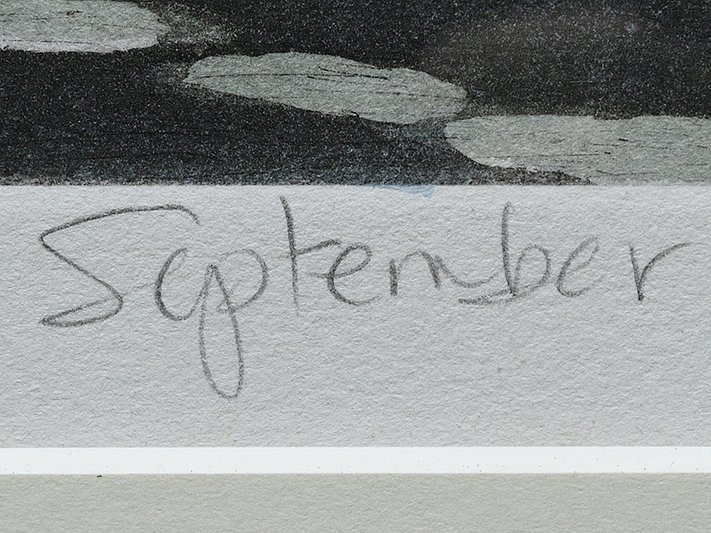 CAROL COLLETTE/キャロル・コレット 「September」 銅版画 手彩色