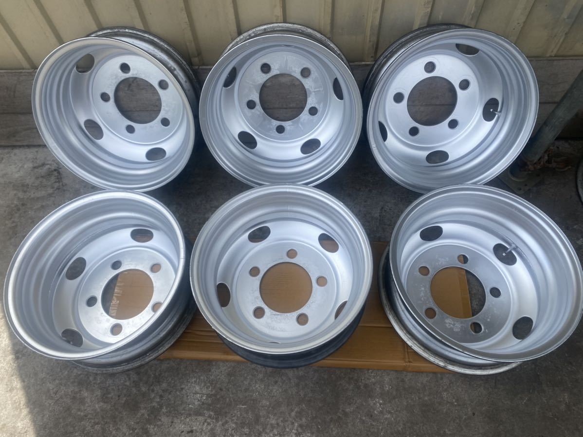 いすゞ・エルフ TOPY TK 16×5.5J 116.5-8TC 5穴 両面再塗装 6本セット価額(社内管理番号:3tk-8)_2