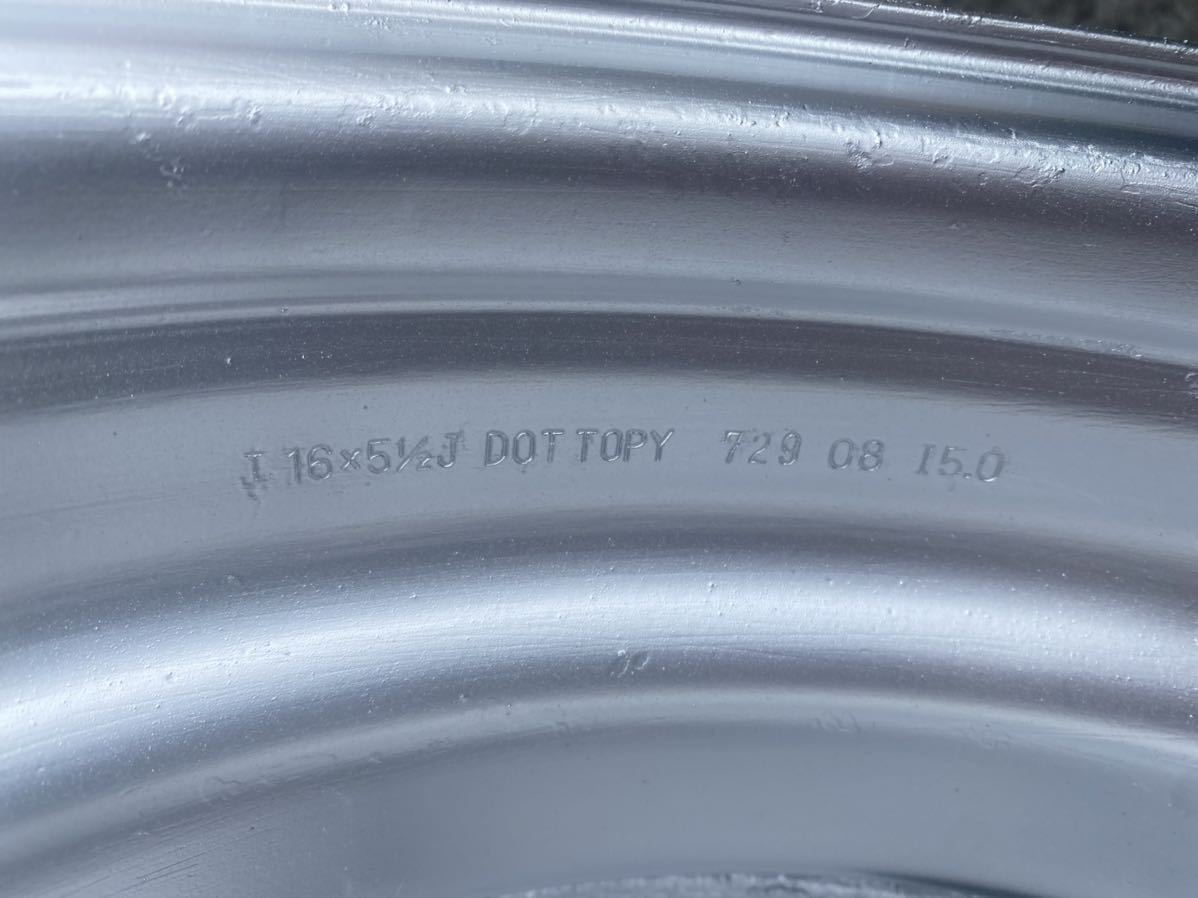 いすゞ・エルフ TOPY TK 16×5.5J 116.5-8TC 5穴 両面再塗装 6本セット価額(社内管理番号:3tk-8)_3