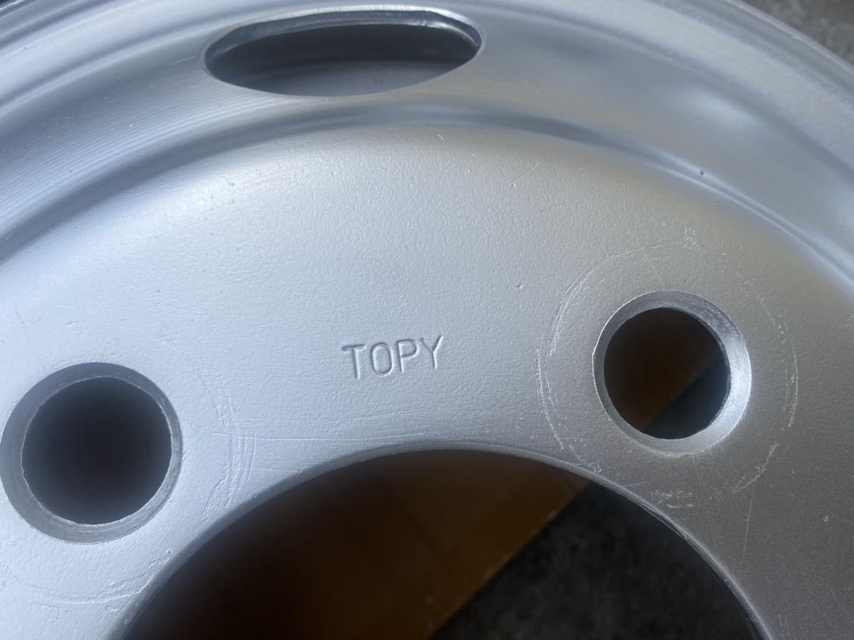 いすゞ・エルフ TOPY TK 16×5.5J 116.5-8TC 5穴 両面再塗装 6本セット価額(社内管理番号:3tk-8)_5