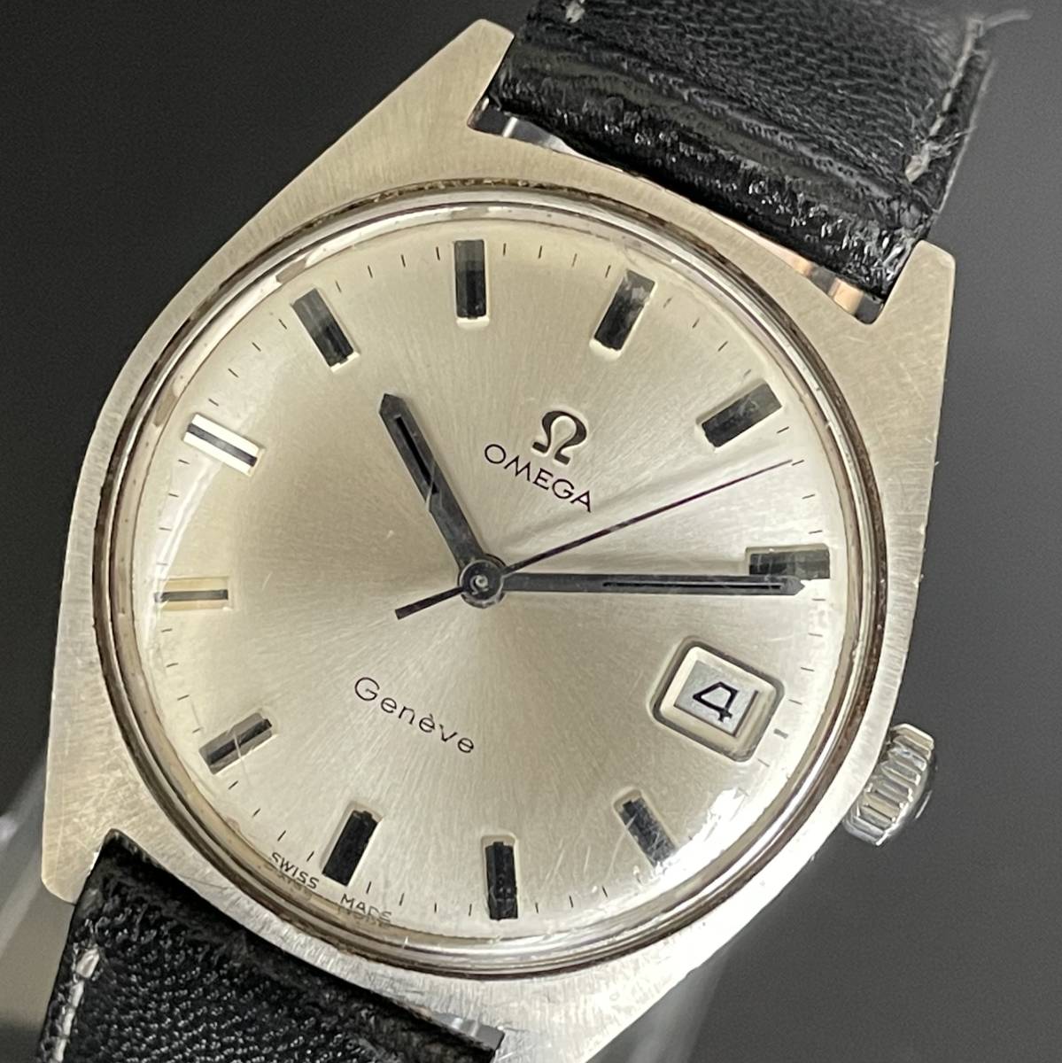 OMEGA オメガ Genève ジュネーブ デイト メンズ ヴィンテージ腕時計 豪華】オメガ/OMEGA/35㎜/手巻き/ジュネーブ/1950's/アンティーク