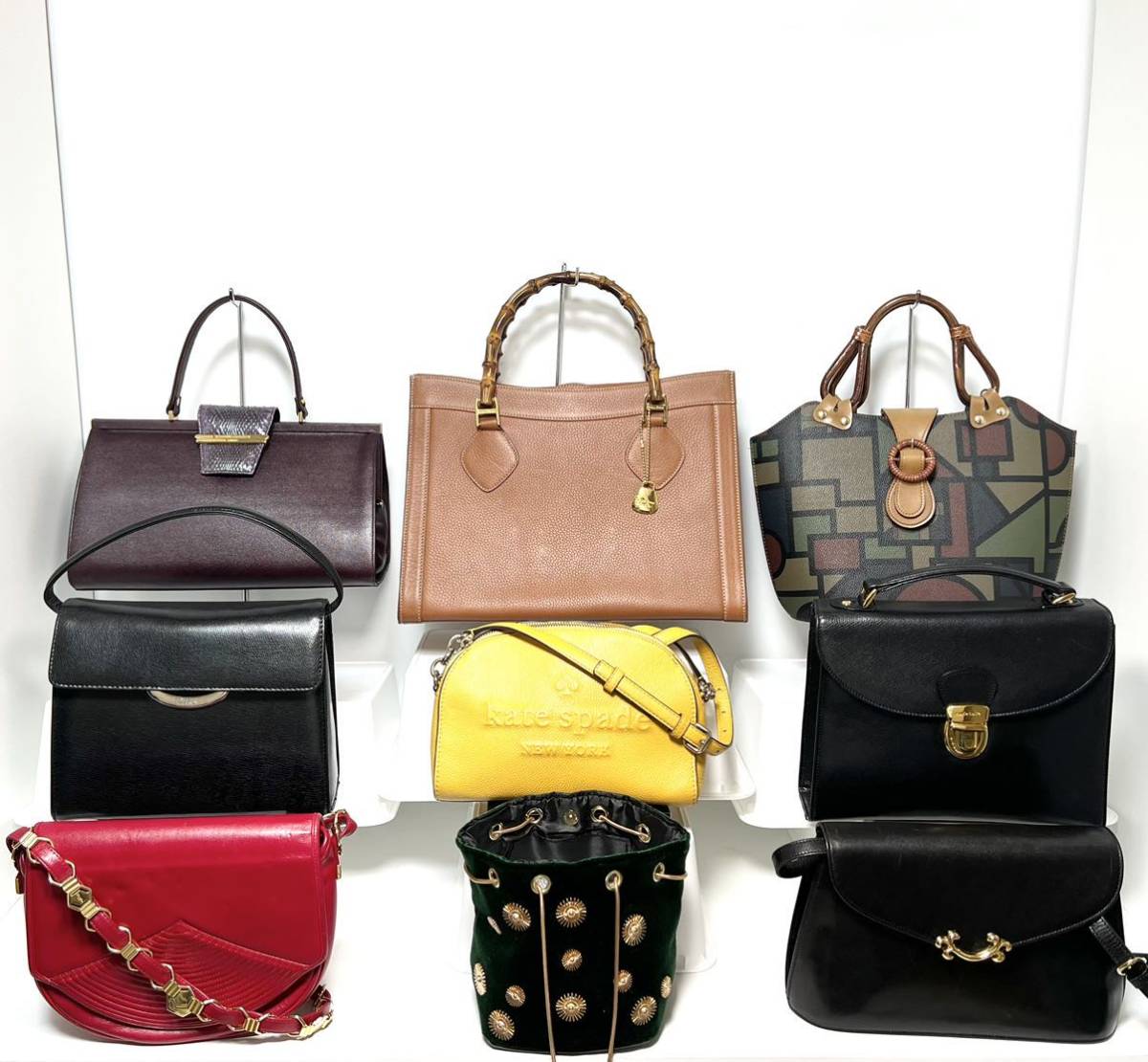 ☆良品ー美品☆ YUKIKO HANAI・マリクレイル・kate spade・Revillon・andrea pfister・NICOLA FERRI など バッグ まとめて9点 marie claire [マリ・クレール]｜人々の生活に、より豊かさを HANAI YUKIKO ユキコハナイ（バッグ・小物・ブランド雑貨）の通販