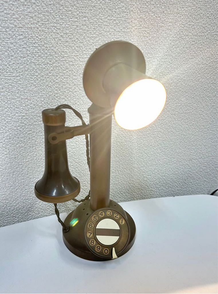 昭和レトロ 電話機型ランプ 電話 テレホンランプ 読書灯 照明器具