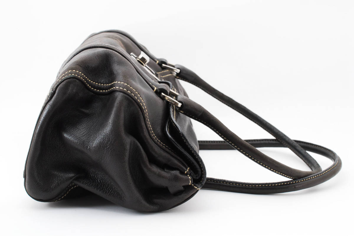 1円スタート】PRADA プラダ ナッパレザー ハンドバッグ トートバッグ