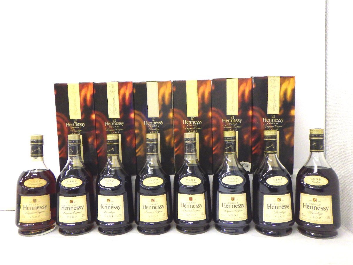数量限定，2026 古酒 未開栓 8本セット HENNESSY ヘネシー VSOP PRIVILEDGE プリヴィレッジ 赤 金キャップ コニャック ブランデー 700ml 40% 箱6 B4638szY(ヘネシー)｜売買されたオークション情報、yahooの商品情報をアー コニャック