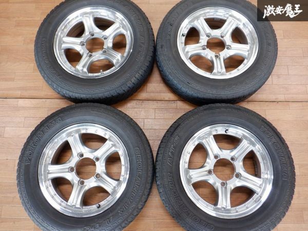 社外 5本スポーク ホイール 16インチ 5.5J +20 PCD139.7 5穴 4本 