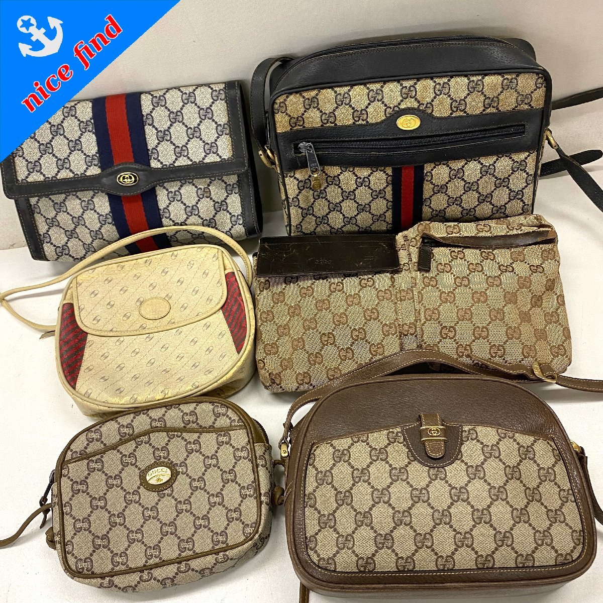 ◇グッチ バッグまとめ売り6点セット◇GUCCI オールドグッチ シェリー  