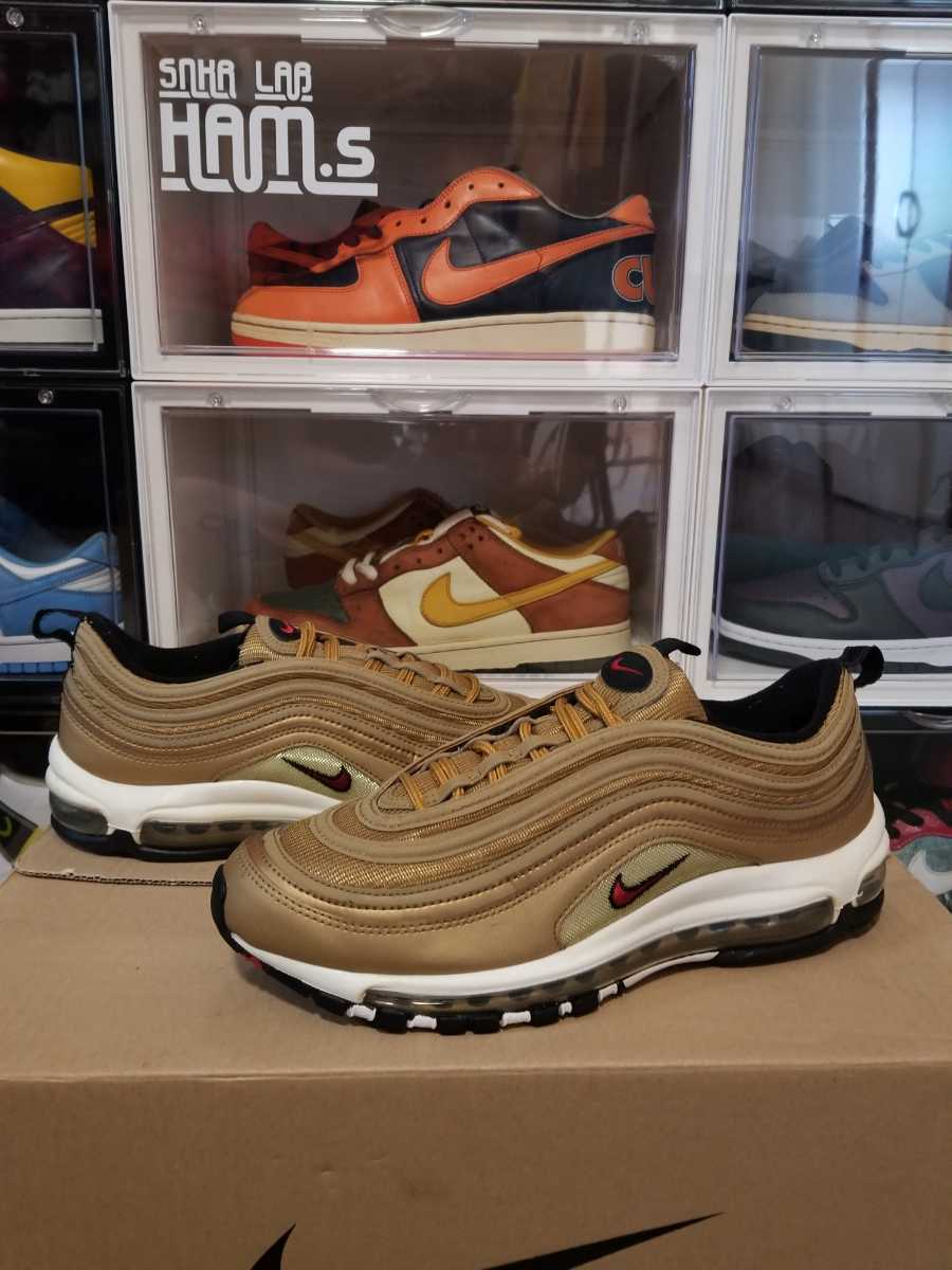 2018 Nike Air Max 97 OG Metallic Gold/Varsity Red-White-Black ナイキ エア マックス97 メタリックゴールド 27.0 US9 オリジナル 0 Air Max (Women's) 1 Colourways