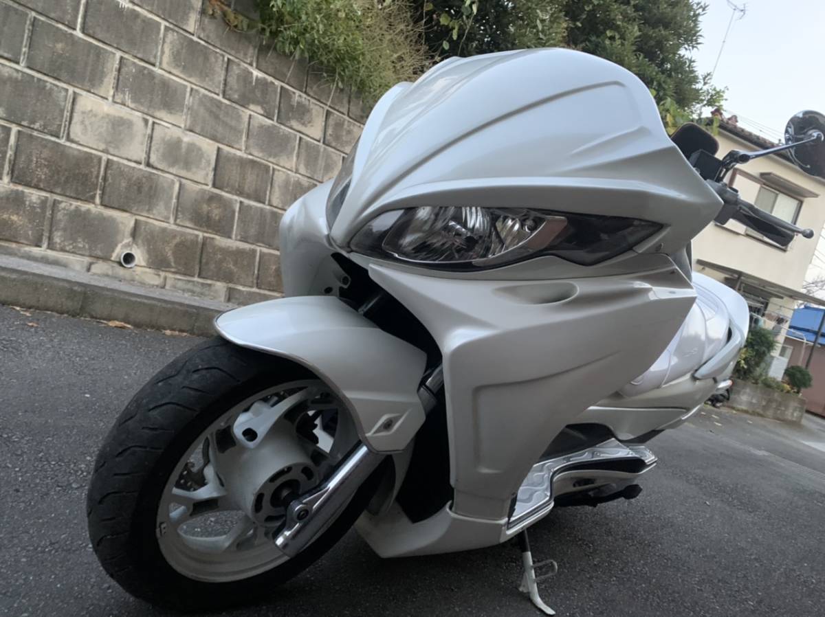 定番人気，セール SUZUKI スカイウェイブ cj44 2.6万キロ カスタム 横浜 ビッグスクーター エアロ フェイス(126cc-250cc)｜売買されたオークション情報、yahooの商品情報をアーカイブ公開 - オークファン 126cc-250cc
