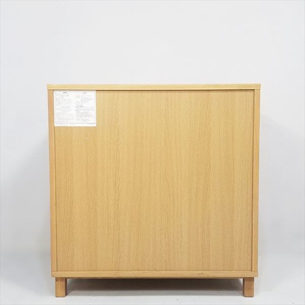 無印良品【MUJI】 キャビネット・木製扉・オーク材［廃盤品］木製 収納