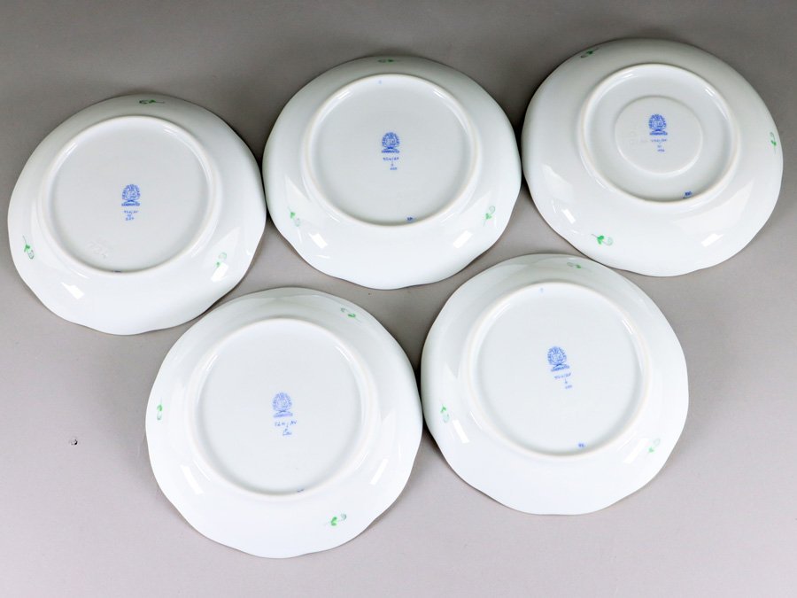 【魁】本物保証 HEREND ヘレンド アポニーグリーン トリオ ティーカップ&ソーサー 5客 プレート5枚 クリーマー 全16ピース ヘレンド アポニーグリーン トリオ アポニーグリーン2 魁 ペア