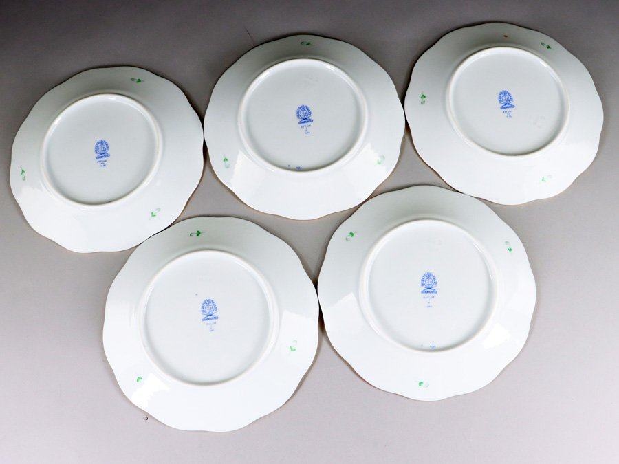 【魁】本物保証 HEREND ヘレンド アポニーグリーン トリオ ティーカップ&ソーサー 5客 プレート5枚 クリーマー 全16ピース ヘレンド アポニーグリーン トリオ アポニーグリーン2 魁 ペア