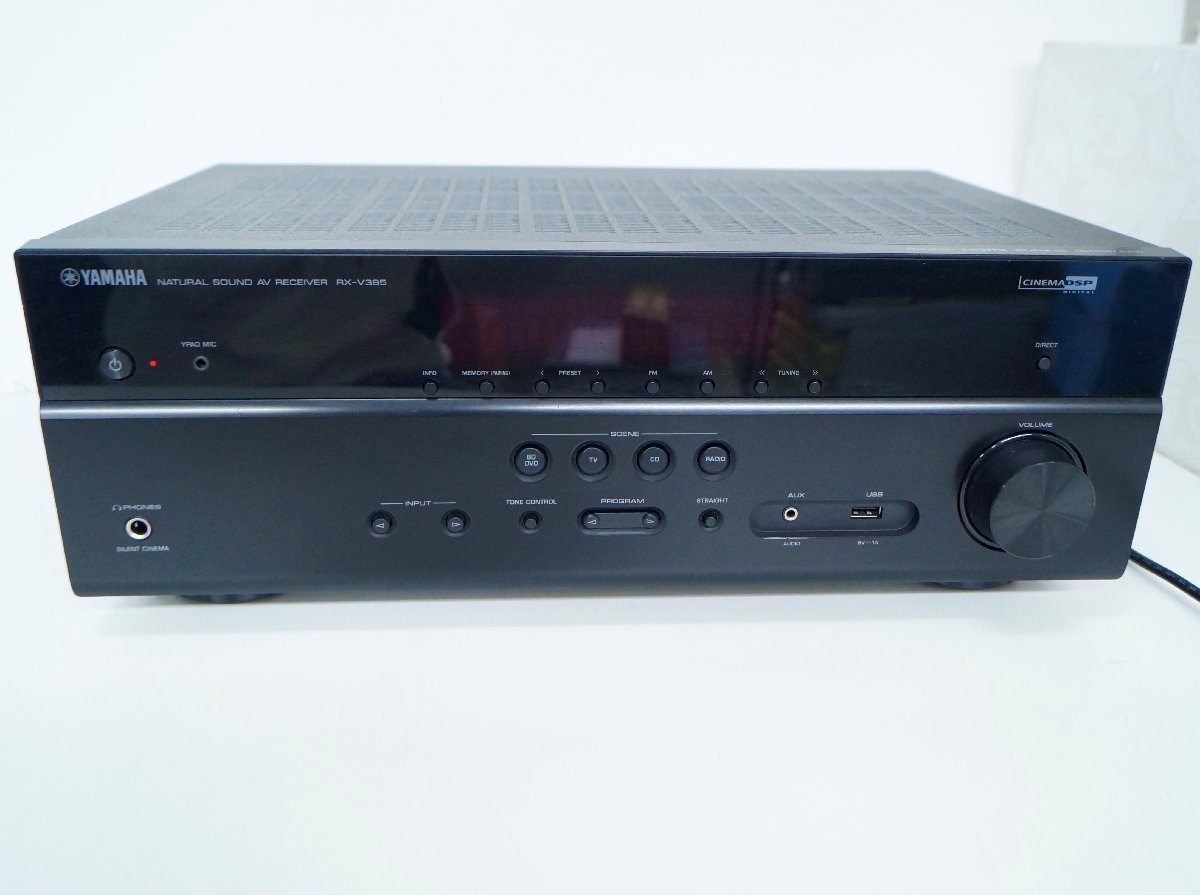 YAMAHA RX-V385 プリメインアンプ AVレシーバー ヤマハ 札幌 西区 西野 音の基本性能をさらに高め、HDR*/4K映像伝送やBluetooth®にも対応した