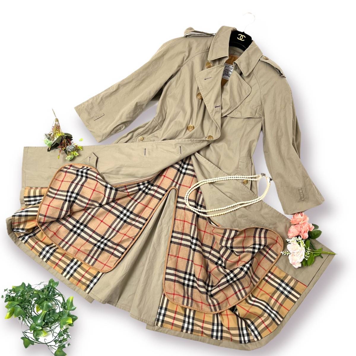 BURBERRY バーバリー トレンチコート ライナー付 ベルト付 取り外し可