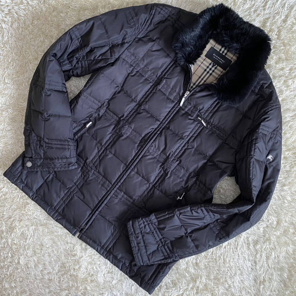 BURBERRY BLACK バーバリーブラックレーベル Lサイズ!!!バーバリー 