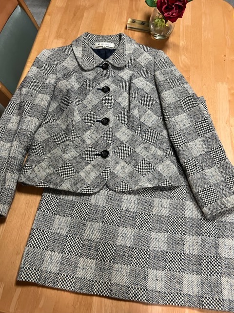 エムズグレイシー M'S GRACY ツイード スカートスーツ 冬 ファッション
