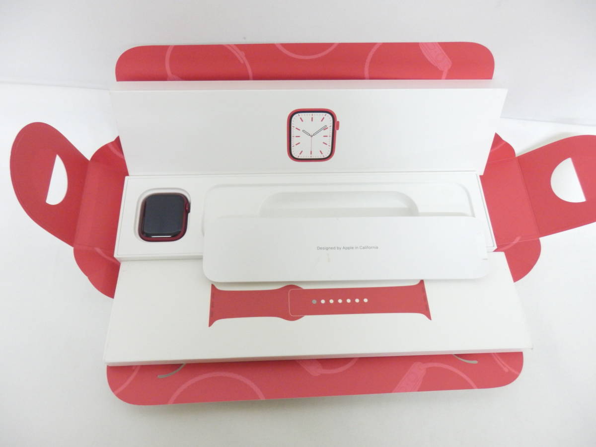 113C640L◇Apple Watch Series 7 （PRODUCT）REDアルミニウムケース 