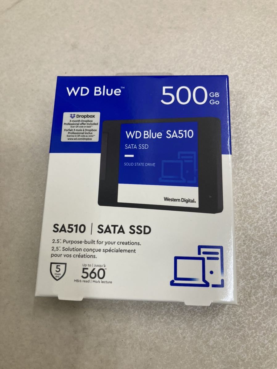 未開封品 未使用 WD BLUE 500GB SSD WDS500G3B0A 新品未使用未開封品WD