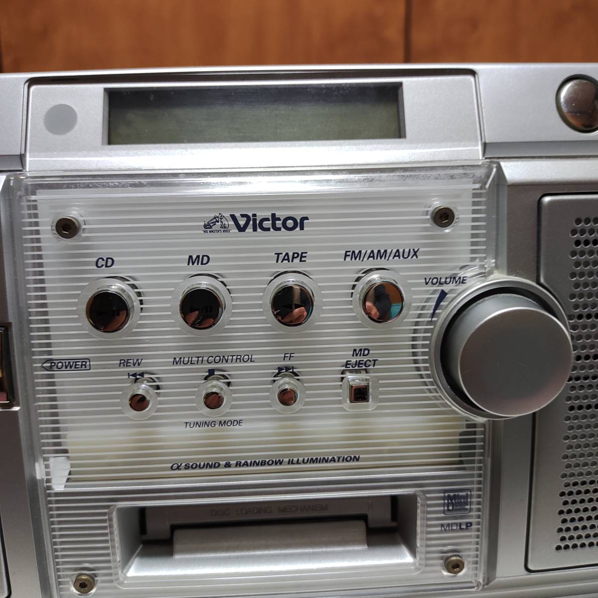 Victor ビクター RC-Z1MD-S ブラック RC-Z1MD-B RC-T1MD-S ビクター　ＣＤ-ＭＤポータブルシステム　ＲＣ-Ｚ1ＭＤ-Ｓ 美品 動作良好