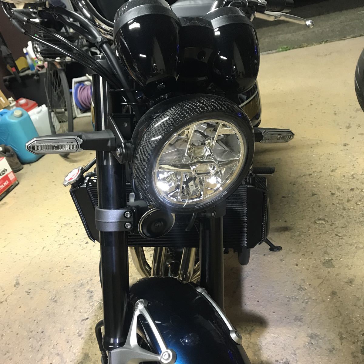 Z900RS 綾織カーボン ヘッドライトリム Z900RS カーボンヘッドライ