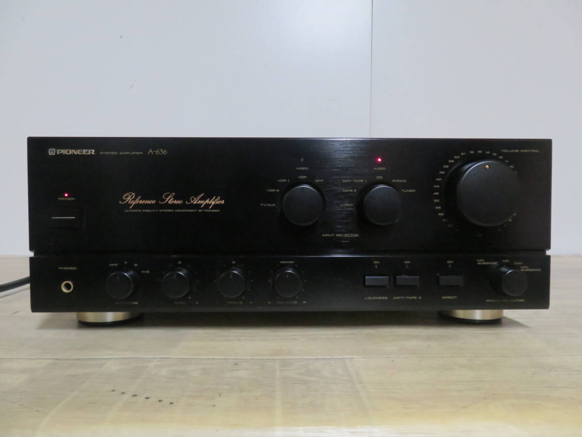 D】PIONEER A-636 プリメインアンプ パイオニア 108289 パイオニア アンプ