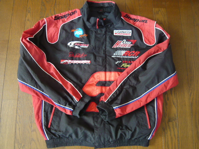 数量限定，安い スナップオン SNAPON ジャケット ナイロン ライダー レーシング 前面 背面部 総刺繍 ブラック/レッド Lサイズ(ジャンパー、ジャケット)｜売買されたオークション情報、yahooの商品情報をアーカ ジャンパー、ジャケット
