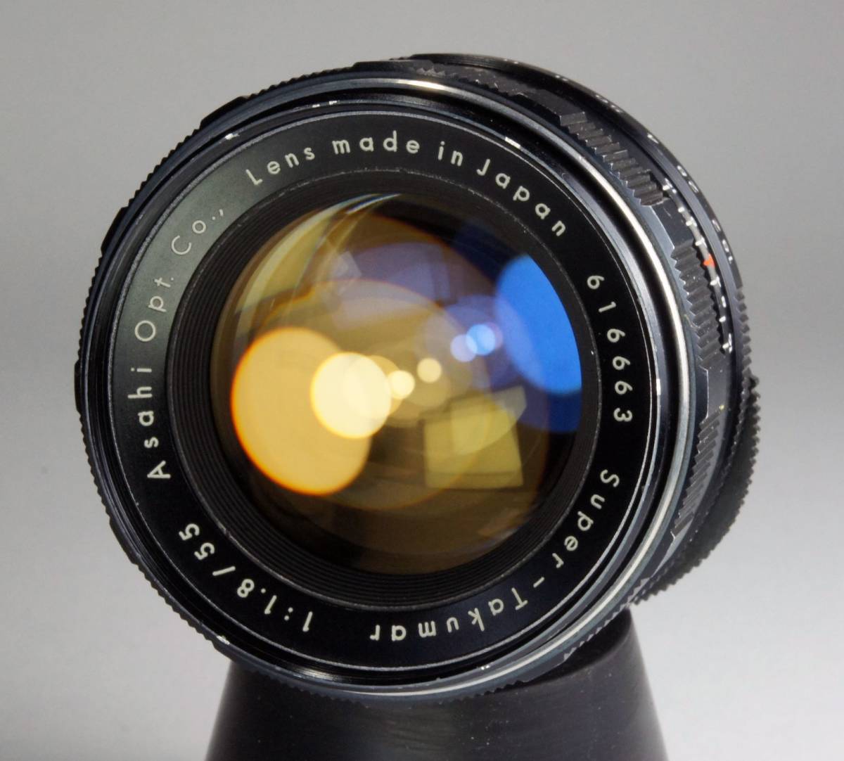 分解整備・実写確認済 Super-Takumar 55mm F1.8 ふわとろ描写がきれいなオールドレンズ 虹色のゴーストが少し多めに出ます【送料無料】 55mm F1.8 Super-Takumar 色彩豊かな多重虹色ゴーストが撮影できるオールドレンズ送料無料 最初期型 動作確認済み