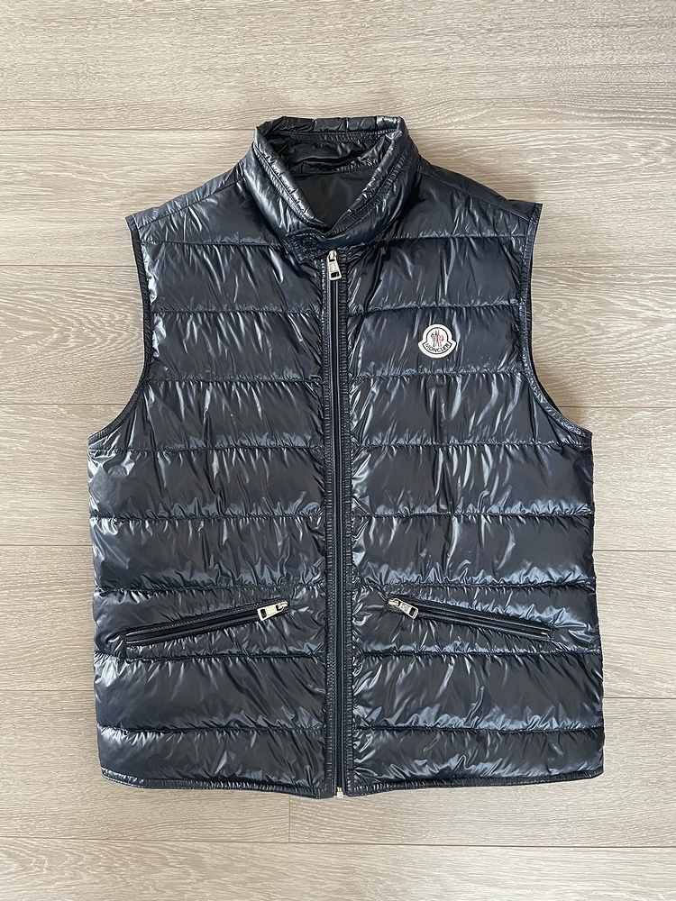 モンクレール MONCLER ダウンベスト GUI GILET 紺 濃紺 サイズ1 国内