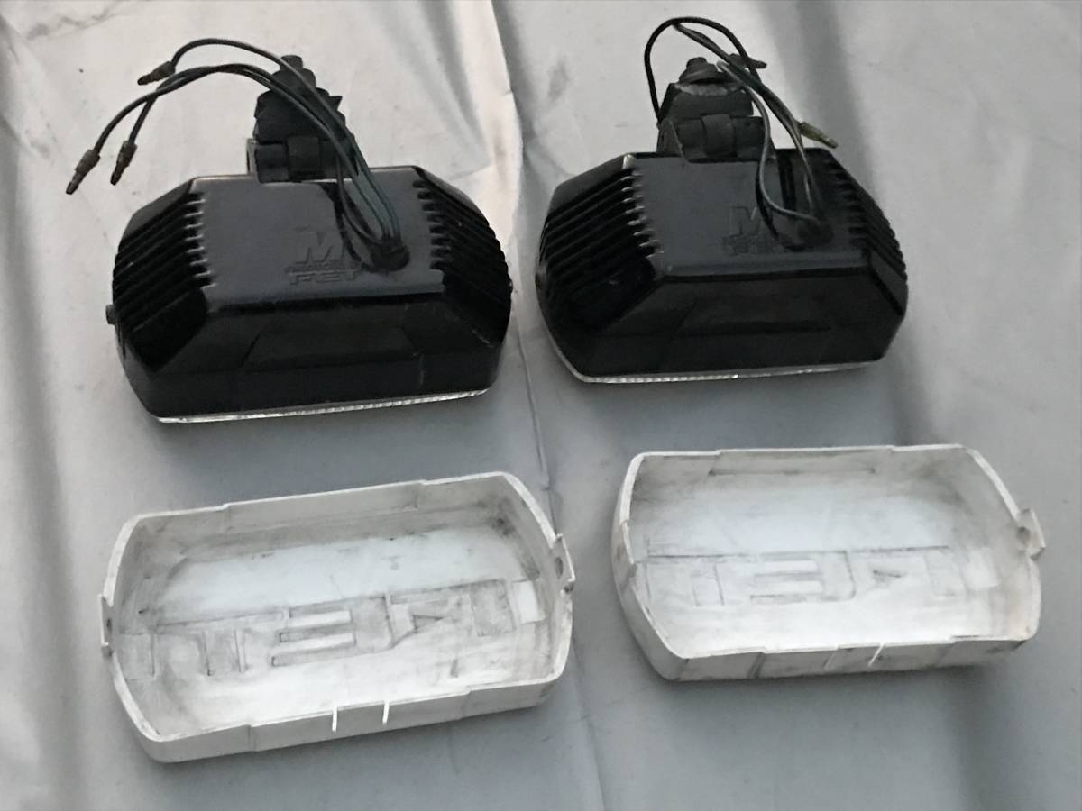 FET M8 イエローフォグ&スポットランプ リレーハーネス カバー付 