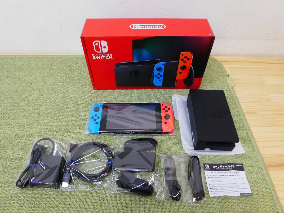 【SALE，限定SALE】 073-J92 品 Nintendo switch 本体 Joy-Con L ネオンブルー R ネオンレッド 中箱欠品 ①(ニンテンドースイッチ本体)｜売買されたオークション情報、yahooの商品情報をアーカイブ公開 - オークファン ニンテンドースイッチ本体