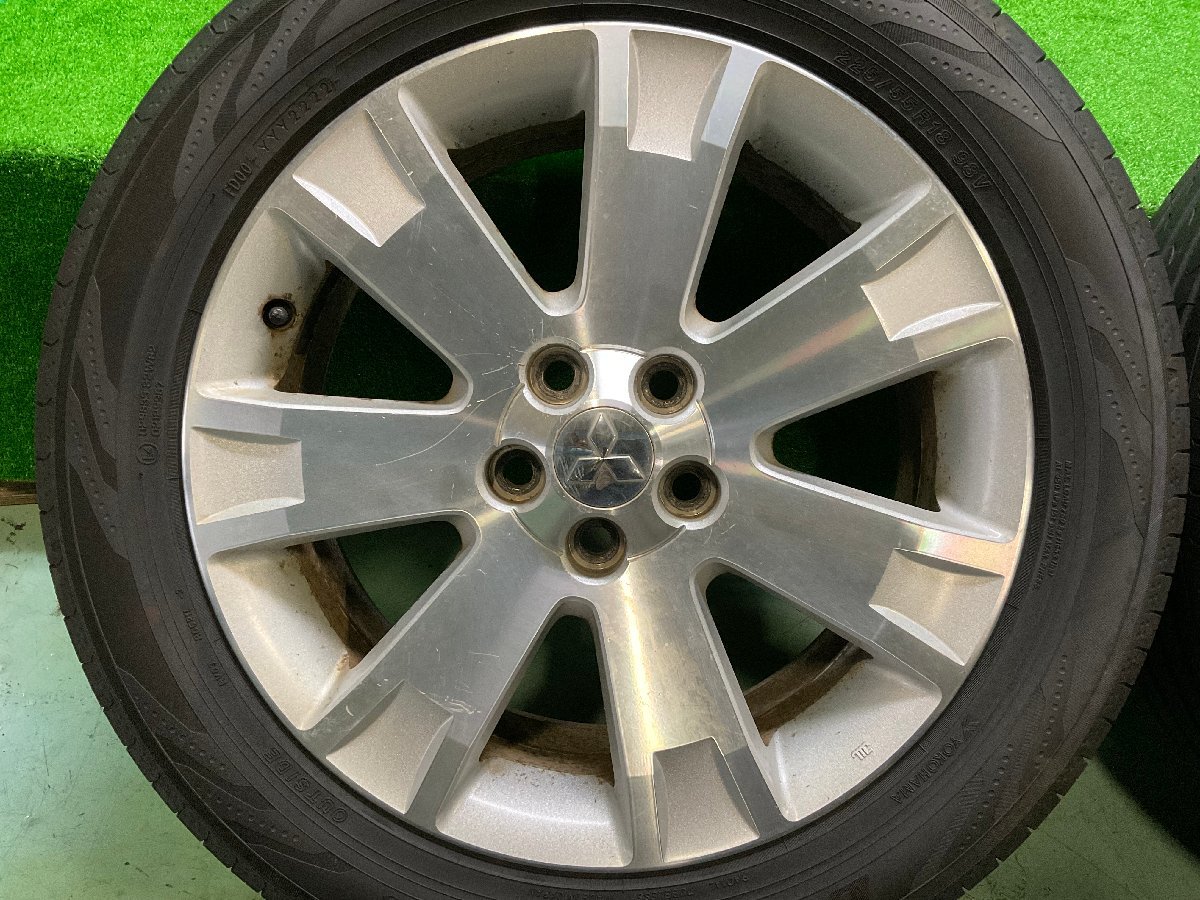 デリカD5 CV5W 純正 18インチ アルミホイール タイヤ バリ山 225/55R18 