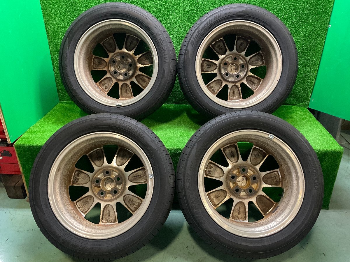 デリカD5 CV5W 純正 18インチ アルミホイール タイヤ バリ山 225/55R18 