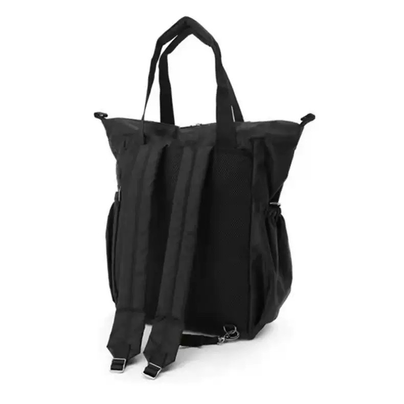 agns b.アニエスベー新品2wayマザーズバッグ ブラック リュック トート