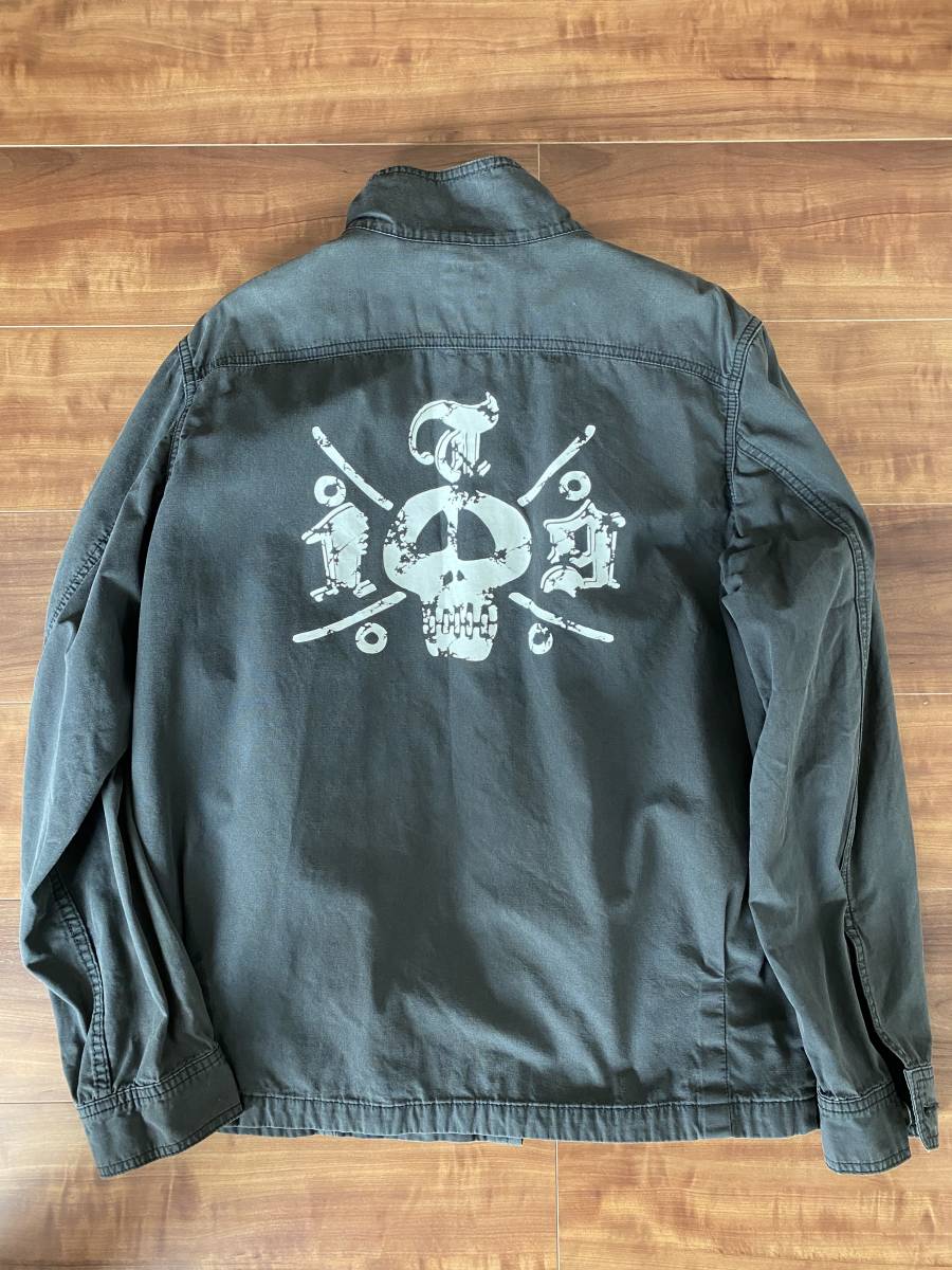 ■stussy　ステューシー バックプリント　STUSSY ブルゾン スイングトップ スカジャン ジップアップ　ジャケット　L