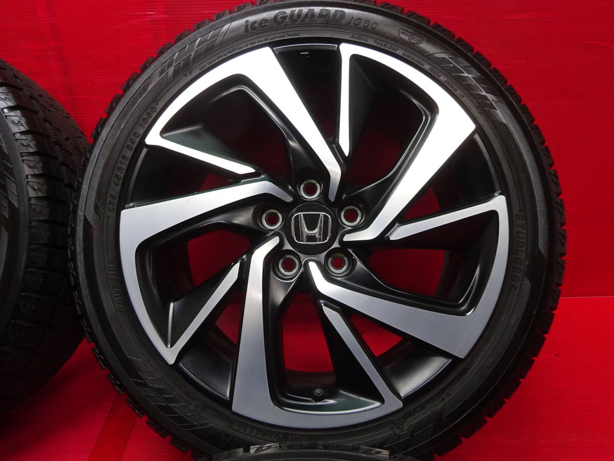 ホンダ RU ヴェゼル RS純正18インチホイール 4本 7.5J +55 5H 114.3 