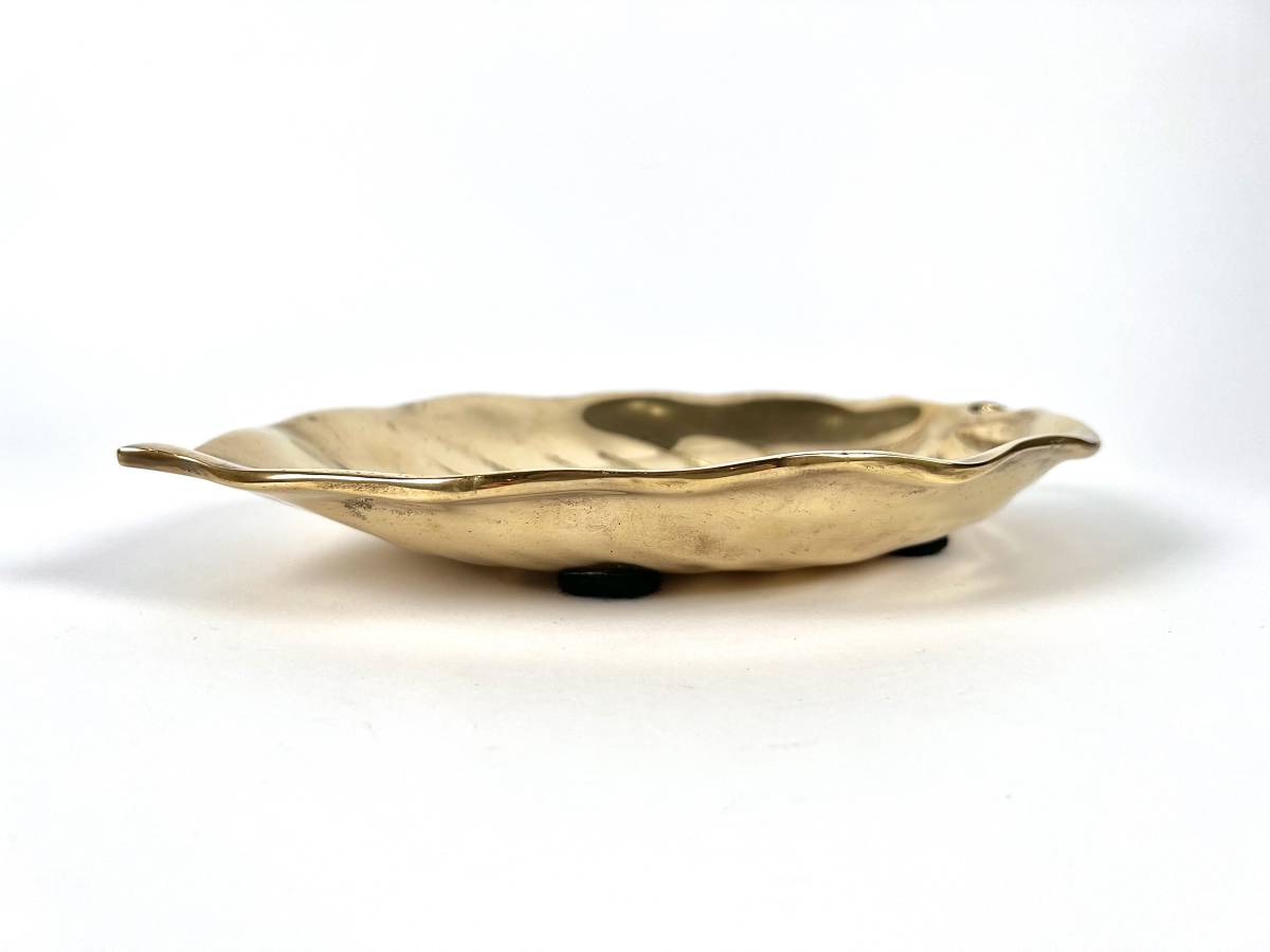 アクセサリートレイ LEAF 真鍮製 アンティーク おしゃれ TRAY : 鍵置き 