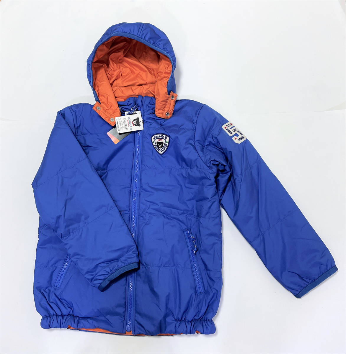 ミキハウス ダブルB 中綿入りリバーシブルジャケット 140 mikihouse