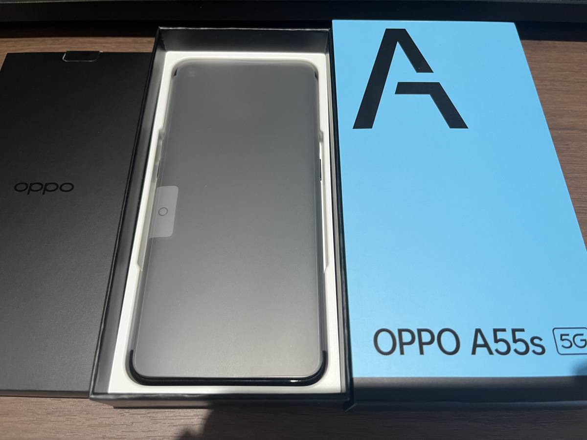 OPPO A55s 5G ブラック スマホ 美品 CPH2309 ROM 64GB／RAMRAM 4GB SIM