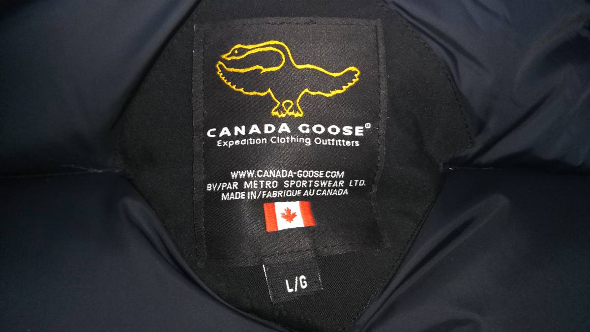 CANADA GOOSE カナダグース ダウンジャケット サイズL/G ブラック 冬 
