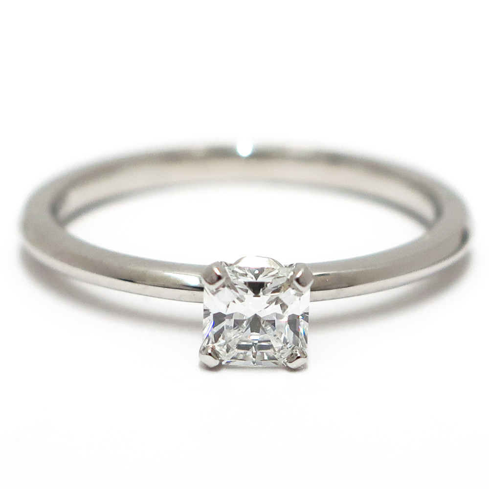 【栄】ティファニー Pt950 Tトゥルー ダイヤモンド リング 指輪 一粒 ジュエリー【鑑定書付】