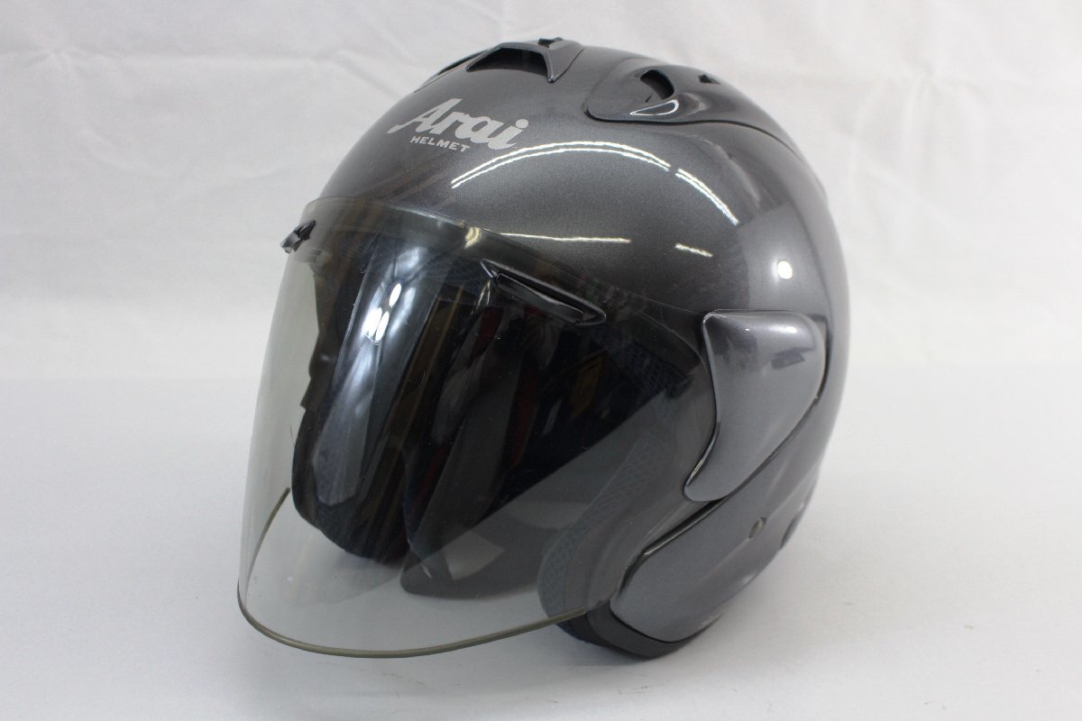☆13-5342□ジャンク□Arai アライ SZ Ram3 ジェットヘルメット 59 