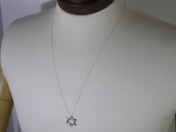 TIFFANY/ティファニー スターネックレス 六芒星 総重量2.8g チェーン