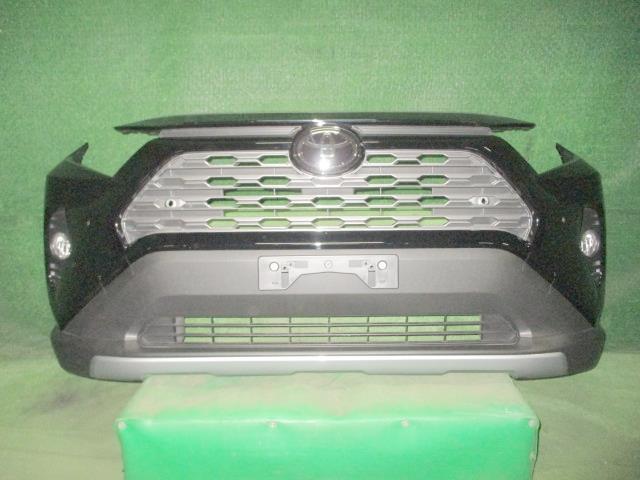 新車外し 送料安 RAV-4 RAV4 ラヴ4 ラブ4 6BA-MXAA54 フロントバンパー G 4WD 218 アティチュードブラックマイカ